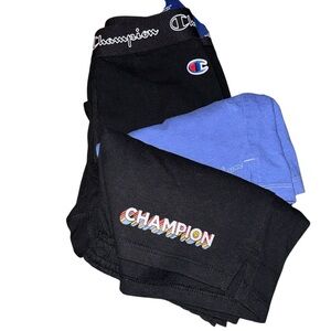 Champion Black and Blue Athletic Shorts